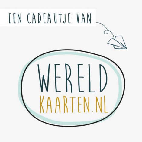 Cadeaubon €100,- Wereldkaarten.nl