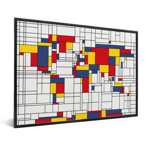 Mondriaan origineel in lijst