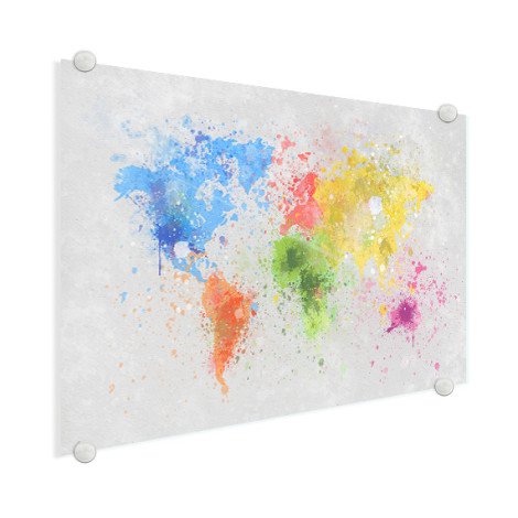 Gekleurde inkt splash plexiglas