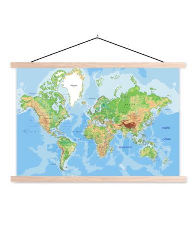 Geografisch schoolplaat