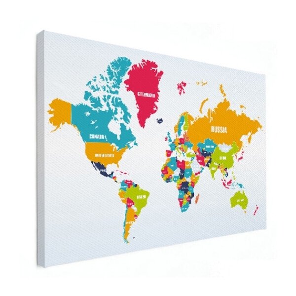 Wereldkaarten hoofdsteden