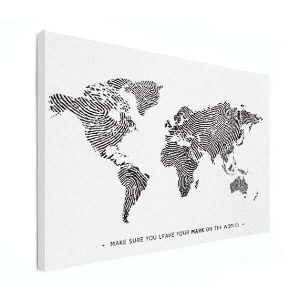 Wereldkaarten zwart-wit