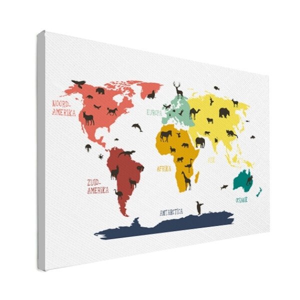 Wereldkaarten dieren