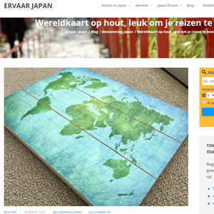 wereldkaarten in ervaar Japan